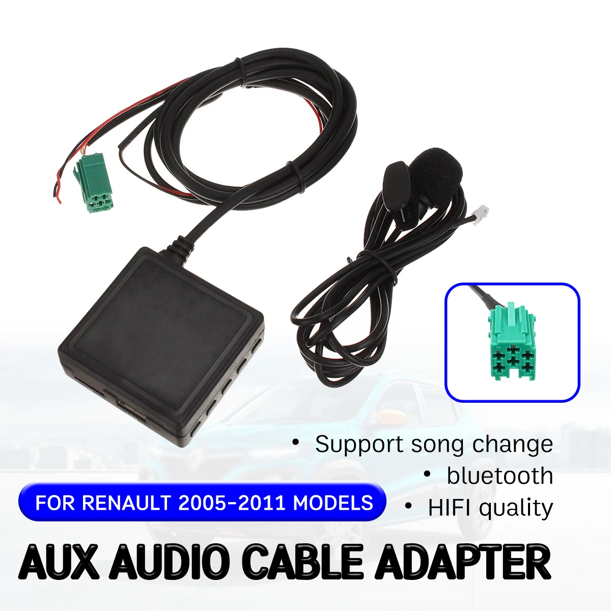 Кабель приемника Aux bluetooth для Renault Clio,Kangoo,Megane 2005-2011 с USB, микрофоном, адаптер громкой связи Aux
Кабель приемника Aux bluetooth для Renault Clio,Kangoo,Megane 2005-2011 с USB, микрофоном, адаптер громкой связи Aux