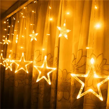 Curtain LED String Light 3M 96LEDs Star String Fariy Lights 8 modes Xmas light Holiday For Wedding/Party/Curtain/Garden Decor #
Curtain LED String Light 3M 96LEDs Star String Fariy Lights 8 modes Xmas light Holiday For Wedding/Party/Curtain/Garden Decor #