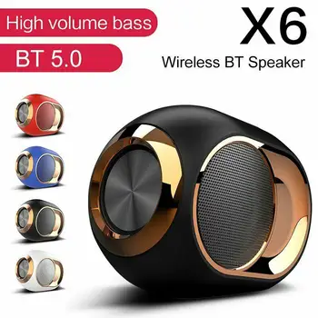 Protable X6 Wireless Speaker Bluetooth 5.0 Subwoofer TWS Dual Sound Unit Handsfree Speaker Support USB FM AUX TF
Protable X6 Wireless Speaker Bluetooth 5.0 Subwoofer TWS Dual Sound Unit Handsfree Speaker Support USB FM AUX TF