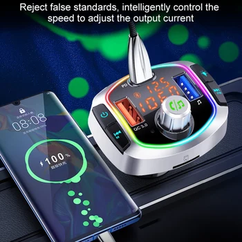 Car Bluetooth 5.0,Wireless FM Transmitter,with Dual USB, PD3.0 Output, Support USB and TF Card MP3 Player BC63
Car Bluetooth 5.0,Wireless FM Transmitter,with Dual USB, PD3.0 Output, Support USB and TF Card MP3 Player BC63