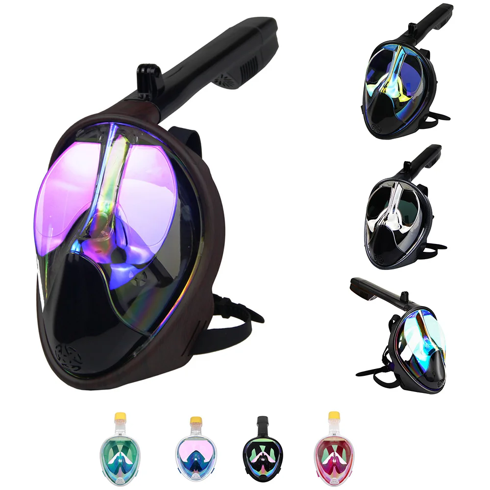 Plating Colorful Diving mask full face dry skin dive mask Snorkeling mask men & women Underwater scuba swimming Anti-fog Goggles
Plating Colorful Diving mask full face dry skin dive mask Snorkeling mask men & women Underwater scuba swimming Anti-fog Goggles