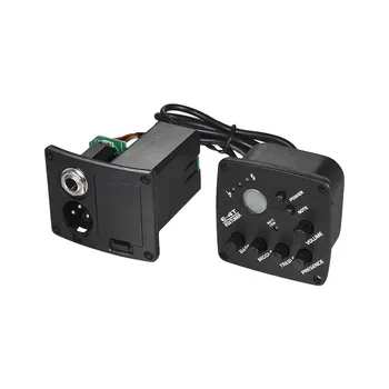 Acoustic Guitar 4-Band EQ Equalizer Tone and Volume Amplifier Preamp Piezo Pickup 6.35mm XLR with LCD Display
Acoustic Guitar 4-Band EQ Equalizer Tone and Volume Amplifier Preamp Piezo Pickup 6.35mm XLR with LCD Display
