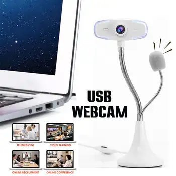1080P HD Webcam CMOS 30FPS 360 Degree Adjustable USB 2.0 HD Camera with Microphone LED Lighting for Desktop Computer Notebook PC 
1080P HD Webcam CMOS 30FPS 360 Degree Adjustable USB 2.0 HD Camera with Microphone LED Lighting for Desktop Computer Notebook PC