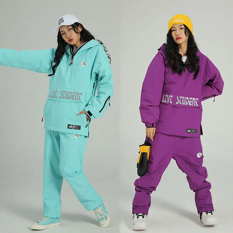 Men Women Ski Suit Winter Outdoor Warm Windproof Waterproof Ski Hoodie Jacket + Pants Set Skiing Snowboarding Suit Ski Equipment
Men Women Ski Suit Winter Outdoor Warm Windproof Waterproof Ski Hoodie Jacket + Pants Set Skiing Snowboarding Suit Ski Equipment