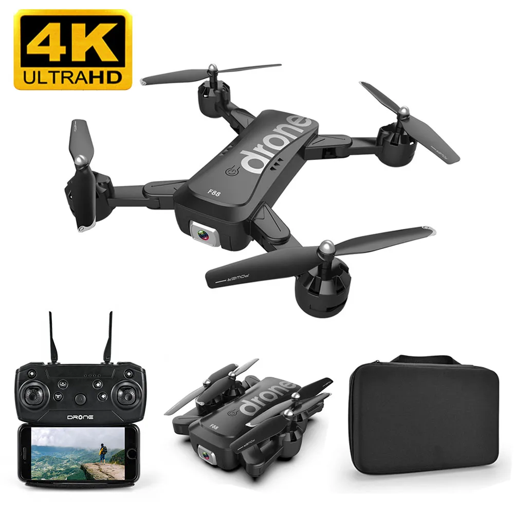 F88 Drone RC Quadcopter Foldable Portable WiFi Drones With 4K HD Wide-Angle Live Video Camera Altitude Hold Mode Dron toys
F88 Drone RC Quadcopter Foldable Portable WiFi Drones With 4K HD Wide-Angle Live Video Camera Altitude Hold Mode Dron toys