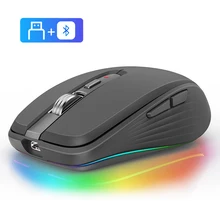 M303 Wireless Mouse Type-C Bluetooth&2.4G Dual Mode Rechargeable RGB Mouse with USB Receiver 4 Level DPI Adjustable Volume
M303 Wireless Mouse Type-C Bluetooth&2.4G Dual Mode Rechargeable RGB Mouse with USB Receiver 4 Level DPI Adjustable Volume