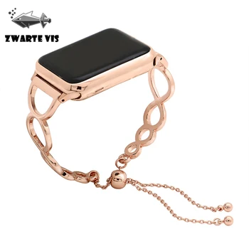 Stainless steel rose gold for apple watch 38/40mm 42/44mm hollow bracelet band for iwatch 1 2 3 4 5 watchband women bracelet 
Stainless steel rose gold for apple watch 38/40mm 42/44mm hollow bracelet band for iwatch 1 2 3 4 5 watchband women bracelet