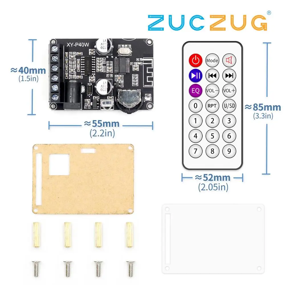 30W/40W Bluetooth 5.0 Power Amplifier Audio Board Stereo Digital amplifier Small Stereo amp With Remote Control
30W/40W Bluetooth 5.0 Power Amplifier Audio Board Stereo Digital amplifier Small Stereo amp With Remote Control
