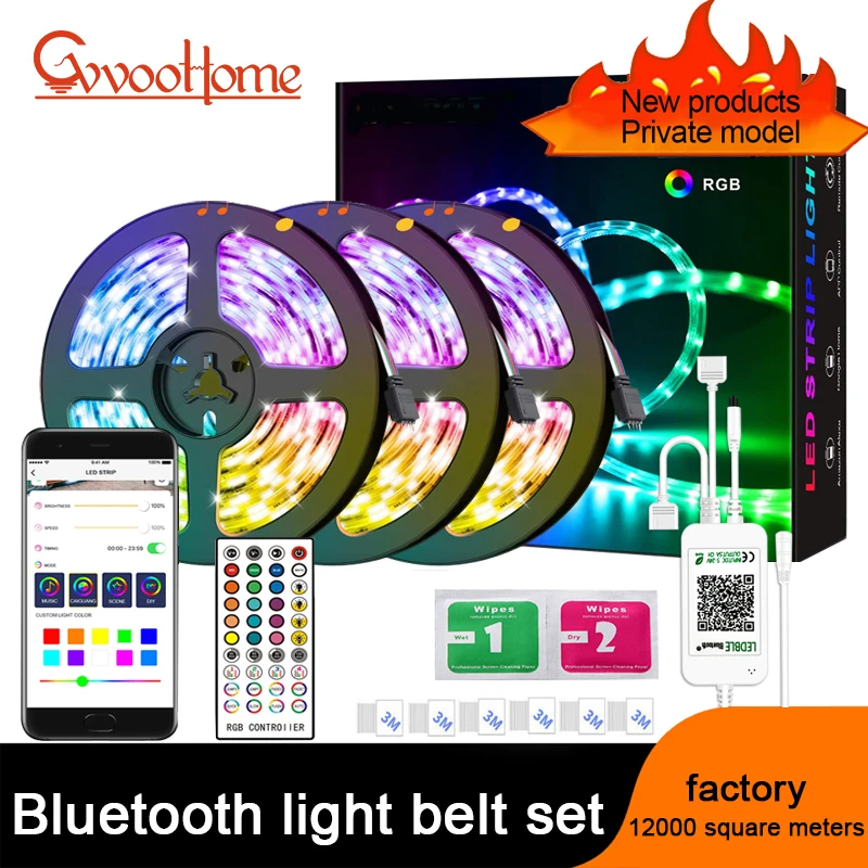 Music Bluetooth Smart LED Strip Control RGB Light 5050 5m/10m/15m/20m Waterproof RGBFelixble Lighting Tape DC12V Room Decoration
Music Bluetooth Smart LED Strip Control RGB Light 5050 5m/10m/15m/20m Waterproof RGBFelixble Lighting Tape DC12V Room Decoration