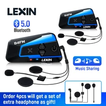 Lexin B4FM-X 10 Bikers Bluetooth Motorcycle Intercom Helmet Headsets,BT 5.0 Wireless Communication Interphone Music Sharing Bike Lexin B4FM-X 10 Bikers Bluetooth Motorcycle Intercom Helmet Headsets,BT 5.0 Wireless Communication Interphone Music Sharing Bike