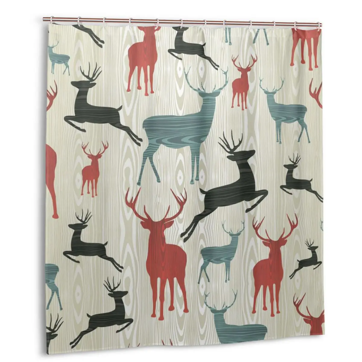 CHARM HOME Christmas Pattern Plastic Shower Curtain 66x72 In Customized Bathroom Decorative Waterproof Polyester
CHARM HOME Christmas Pattern Plastic Shower Curtain 66x72 In Customized Bathroom Decorative Waterproof Polyester