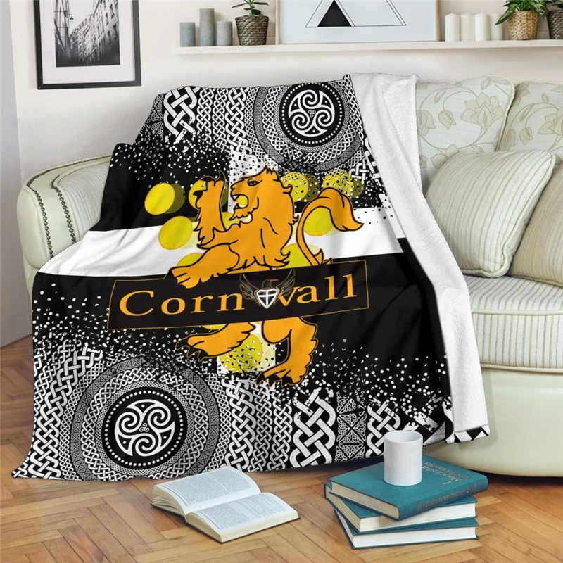 Cornwall Flag with Celtic Triskelion Flannel Blanket 3D Print Throw Blanket for Adult Home Decor Bedspread Sofa Bedding Quilts
Cornwall Flag with Celtic Triskelion Flannel Blanket 3D Print Throw Blanket for Adult Home Decor Bedspread Sofa Bedding Quilts