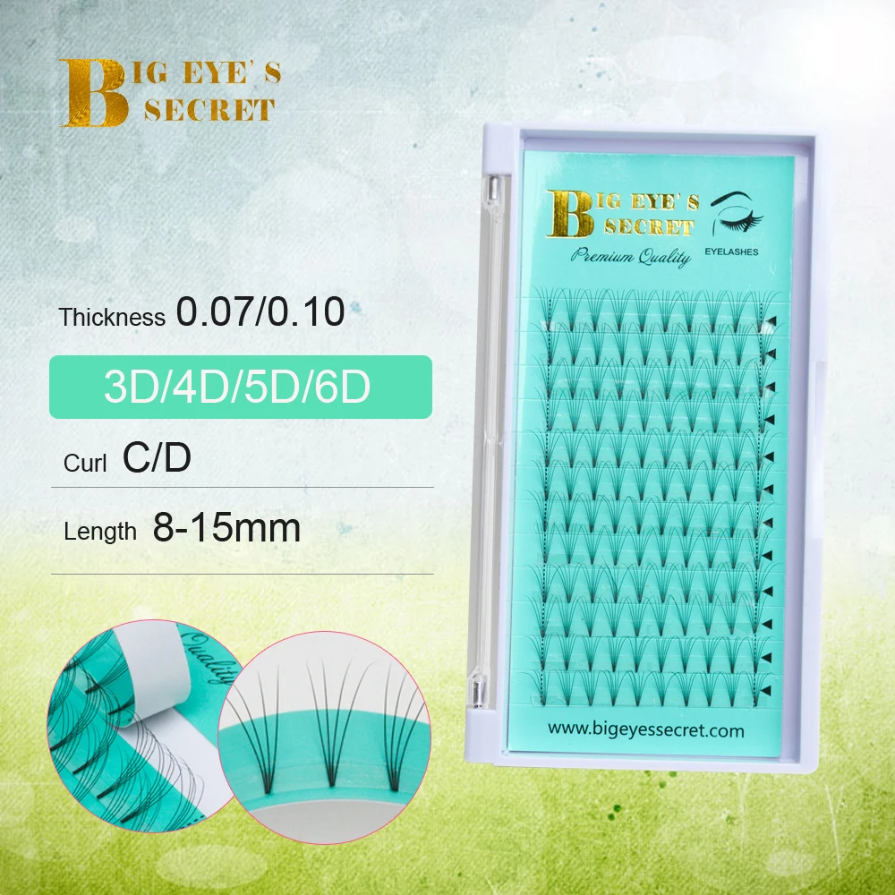 Big eye's secret Premade Volume Fans 3d/4d/5d/6d Lash Russian Volume Faux Mink Eyelash Extensions Pre made Lash Extension
Big eye's secret Premade Volume Fans 3d/4d/5d/6d Lash Russian Volume Faux Mink Eyelash Extensions Pre made Lash Extension