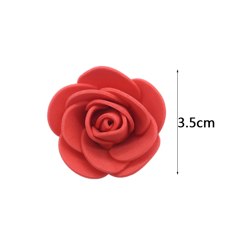 50/100 шт 3 5 см PE поролоновые головки роз Искусственные цветы для скрапбукинга дома