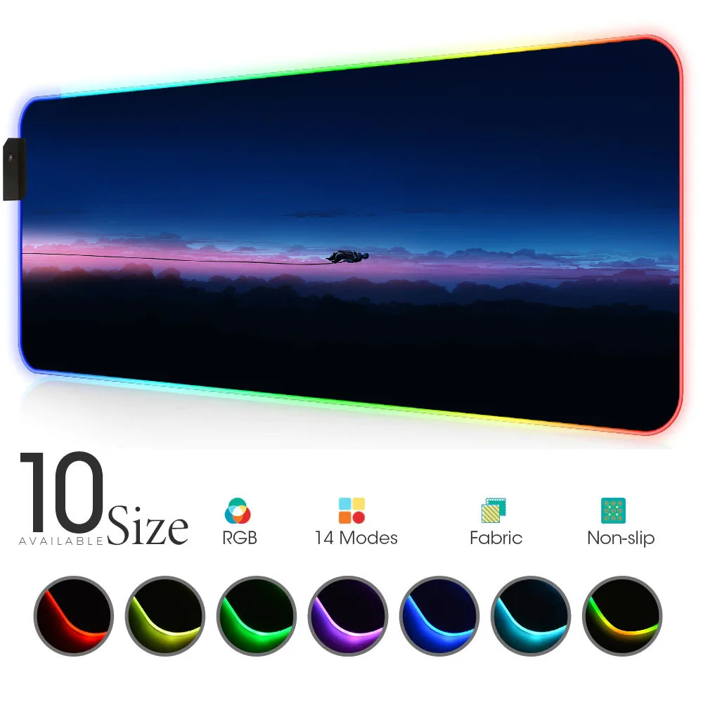 Space Interstellar RGB Mouse Pads Gamer Accessories MousePad LED with Backlit Rubber Mat Gaming Desk Pad for Keyboards Horizon
Space Interstellar RGB Mouse Pads Gamer Accessories MousePad LED with Backlit Rubber Mat Gaming Desk Pad for Keyboards Horizon