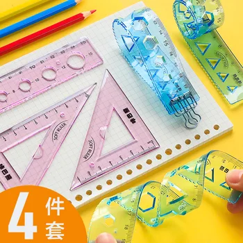 Soft Ruler 4 Piece Set Flexible Ruler 15cm Student Stationery Soft Ruler Ideas Set of Drafting Rules Drawing Set Math Set
Soft Ruler 4 Piece Set Flexible Ruler 15cm Student Stationery Soft Ruler Ideas Set of Drafting Rules Drawing Set Math Set