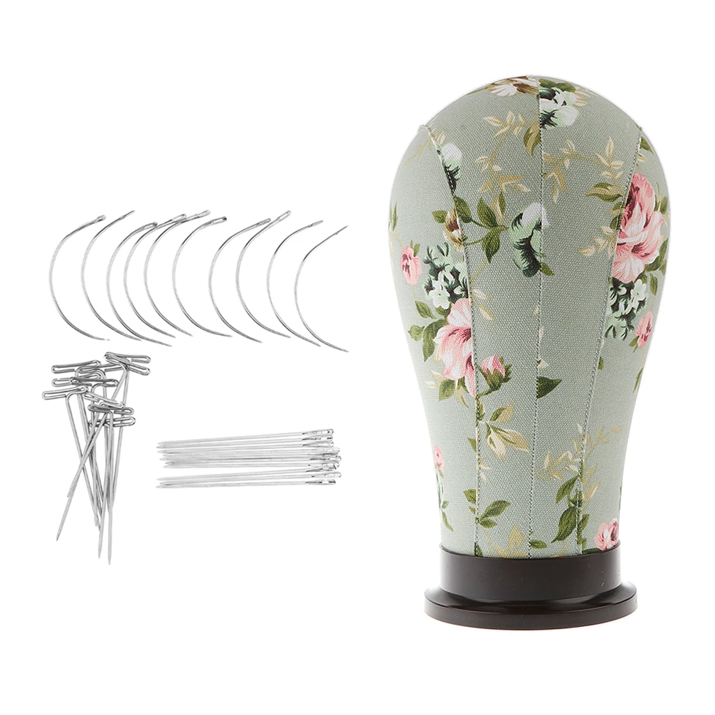 Professional Canvas Head Model Wigs Mannequin Salon Display Manikin Needles Professional Canvas Head Model Wigs Mannequin Salon Display Manikin Needles