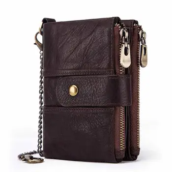 Genuine Leather Retro Multi-function Chain Anti-theft Wallet Card Holder RFID Black Magic Trifold Mini Wallet Small Money Bag
Genuine Leather Retro Multi-function Chain Anti-theft Wallet Card Holder RFID Black Magic Trifold Mini Wallet Small Money Bag