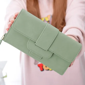 FIRMRANCH 2020 women's autumn and winter new long three-fold flip small fresh wallet multi-function buckle wallet card holder
FIRMRANCH 2020 women's autumn and winter new long three-fold flip small fresh wallet multi-function buckle wallet card holder