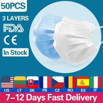 Disposable Mouth Face Mask Anti-dust 3 Layer Mouth Masks Non-woven Mask Soft Breathable Anti Influenza Earloops Meltblown Cloth
Disposable Mouth Face Mask Anti-dust 3 Layer Mouth Masks Non-woven Mask Soft Breathable Anti Influenza Earloops Meltblown Cloth