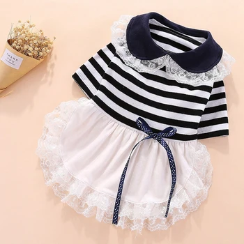 Dog Striped Lace Collar Dress Shirt Summer Clothes Cute Bowknot Cotton Chiffon Tutu Dress Dog Girls Birthday Skirt
Dog Striped Lace Collar Dress Shirt Summer Clothes Cute Bowknot Cotton Chiffon Tutu Dress Dog Girls Birthday Skirt