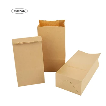 100 Pack Kraft Brown Paper Bags Fast Food Packaging Paper Bread Bag Lunch Snack Bags Takeout Bags Party Recycled Kraft Paper Bag 
100 Pack Kraft Brown Paper Bags Fast Food Packaging Paper Bread Bag Lunch Snack Bags Takeout Bags Party Recycled Kraft Paper Bag