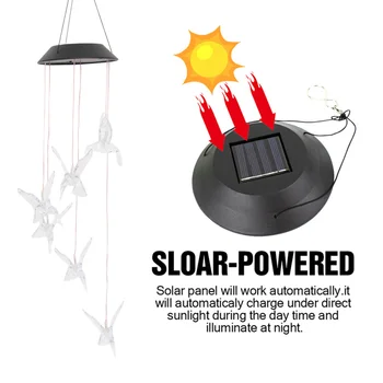 1 pcs Wind Bell Light Attractive Solar Powered Energy-saving LED Wind Chime for Garden Decor Lighting
1 pcs Wind Bell Light Attractive Solar Powered Energy-saving LED Wind Chime for Garden Decor Lighting