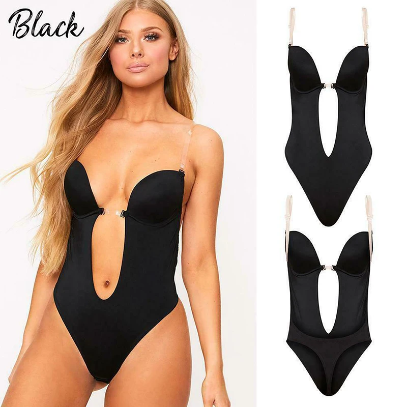 2020 Fashion Ladies Body Jumpsuit Underwear Bodysuit Ropa Mujer Solid Color V-Neck Strapless Backless New |