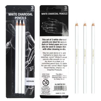 3pcs White Charcoal Pencils for Sketch Carbon Pens Sketch Tools Art Tools DJA88
3pcs White Charcoal Pencils for Sketch Carbon Pens Sketch Tools Art Tools DJA88