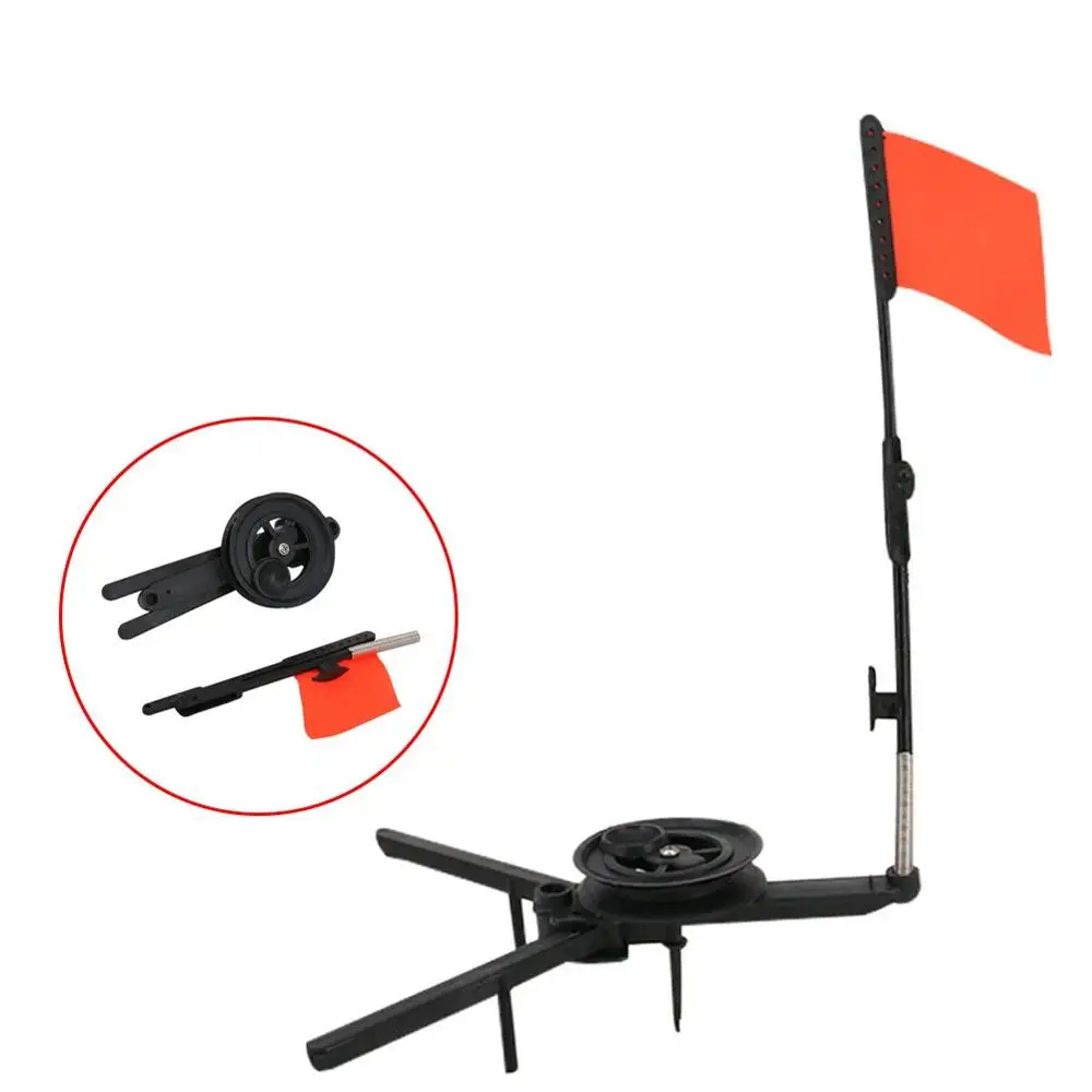 Automatically Winter Ice Fishing Rod Tip-up with Spool Foldable Marker Flag for Winter Fishing Accessories Outdoor Fishing Pole
Automatically Winter Ice Fishing Rod Tip-up with Spool Foldable Marker Flag for Winter Fishing Accessories Outdoor Fishing Pole