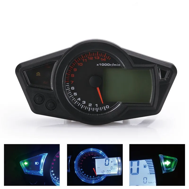 Motorcycle Speedometer Water Cooling Adjustable 11000 speed Large Displacement For 2-4 Cylinders Racing Motorcycle Instrument
Motorcycle Speedometer Water Cooling Adjustable 11000 speed Large Displacement For 2-4 Cylinders Racing Motorcycle Instrument