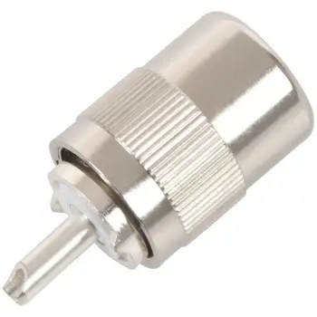 UHF PL259 SO239 male twist-on connector RFC400 RG8 RF Coaxial adapter connector,silver
UHF PL259 SO239 male twist-on connector RFC400 RG8 RF Coaxial adapter connector,silver