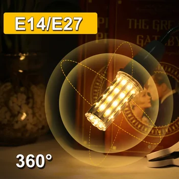 E27 Led Bulb E14 LED Lamp 220V Corn Bulb Bombillas Led 60 96LEDs for Home Living Room Chandelier Decoration Warm/Cold White
E27 Led Bulb E14 LED Lamp 220V Corn Bulb Bombillas Led 60 96LEDs for Home Living Room Chandelier Decoration Warm/Cold White
