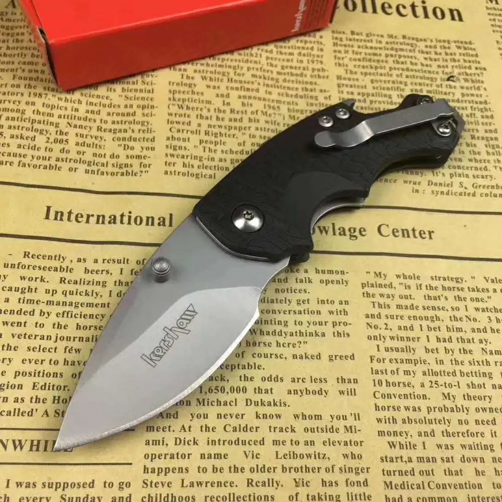 

Kershaw 3800 Folding Pocket Knife 7Cr13 Steel Camping Knife Outdoor Mini keychain Knife EDC Multitool Small Knife Bottle Opener