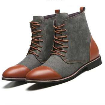 Plus size 38-48 Martin Boots Men Shoes Rome Fashion Martin Canvas Boots Autumn Lightweight Shoes Lace-up Mixed Color Boots
Plus size 38-48 Martin Boots Men Shoes Rome Fashion Martin Canvas Boots Autumn Lightweight Shoes Lace-up Mixed Color Boots