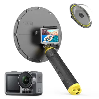 TELESIN Accessories 6'' Dome Port Waterproof Diving Housing Case With Floating Handle For DJI Osmo Action Camera Mount
TELESIN Accessories 6'' Dome Port Waterproof Diving Housing Case With Floating Handle For DJI Osmo Action Camera Mount
