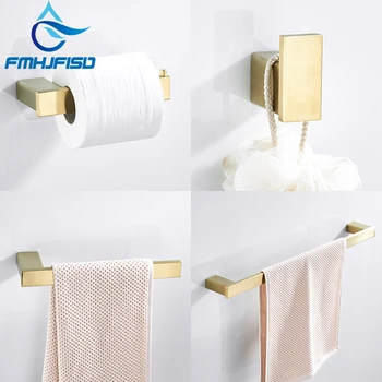 FMHJFISD Brushed Gold Black throom Hardware Sets Paper Holder Towel Bar Shelf Holders Hooks Bath Hardware Sets
FMHJFISD Brushed Gold Black throom Hardware Sets Paper Holder Towel Bar Shelf Holders Hooks Bath Hardware Sets