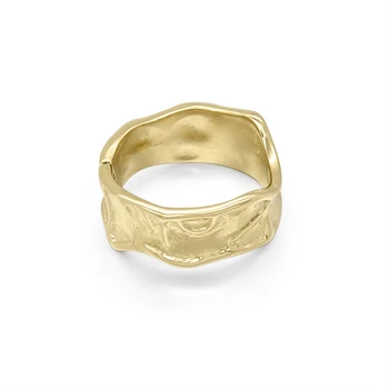 Exquisite Irregular Texture Volcanic Lava Open Rings Adjustable Size Charm Gold Color Stainless Steel Jewelry For Women Gift
Exquisite Irregular Texture Volcanic Lava Open Rings Adjustable Size Charm Gold Color Stainless Steel Jewelry For Women Gift