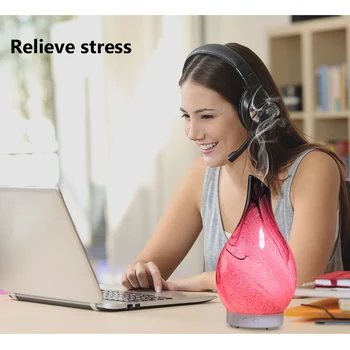 3D Glass Aromatherapy Essential Oil Diffuser Changing 7 color LED Night Light Mist Maker Air Humidifier For Home Office
3D Glass Aromatherapy Essential Oil Diffuser Changing 7 color LED Night Light Mist Maker Air Humidifier For Home Office