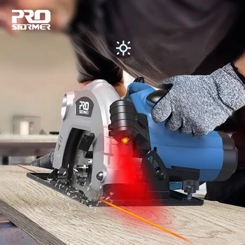 PROSTORMER Circular Saw 1500W 185mm(7inch) Electric Woodworking Tools LED Light Multi-function Flip Cutting Machine Power Tools
PROSTORMER Circular Saw 1500W 185mm(7inch) Electric Woodworking Tools LED Light Multi-function Flip Cutting Machine Power Tools