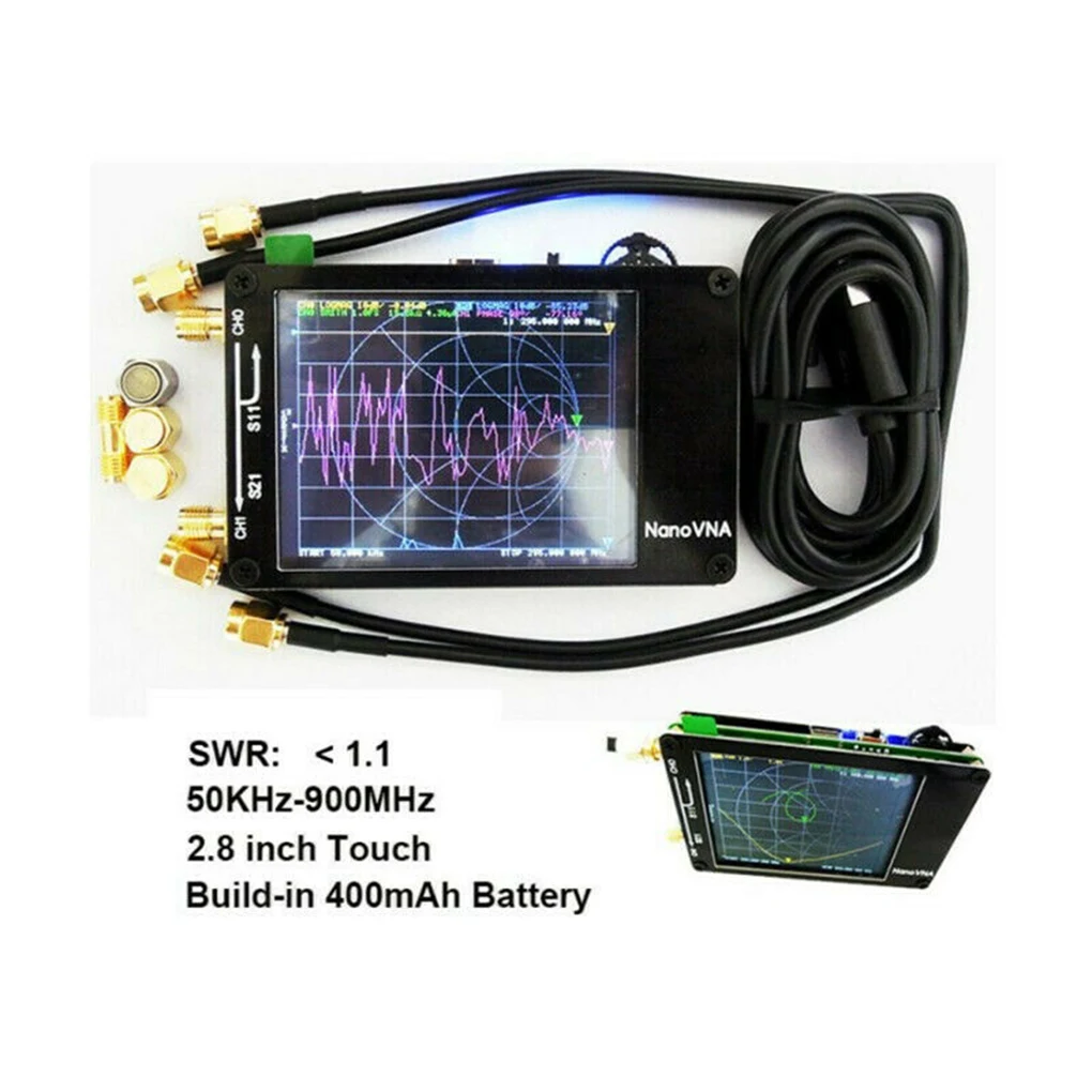 50KHz-900MHz Vector Network Analyzer VNA UV VHF UHF HF 2.5 inch Screen Display Antenna Analyzing Instrument
50KHz-900MHz Vector Network Analyzer VNA UV VHF UHF HF 2.5 inch Screen Display Antenna Analyzing Instrument