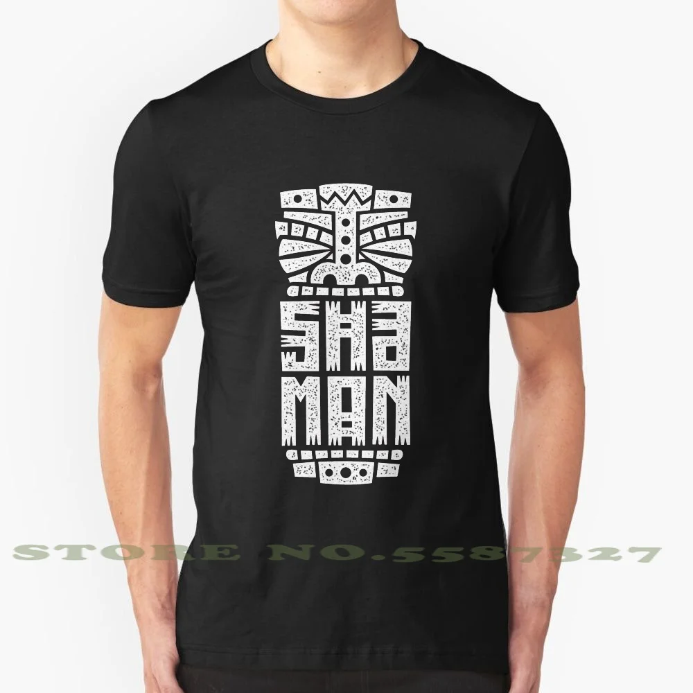 Модная футболка Shaman с крутым дизайном надписью типография логотипа логотип