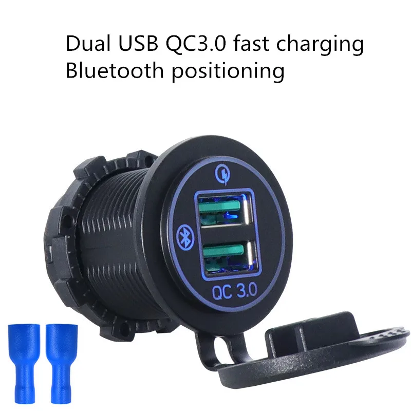 Dual USB Phone Charger Car LED Aperture Power Adapter Socket Plug Fast Charge Car Bluetooth Positioning GPS Tracker Accessories
Dual USB Phone Charger Car LED Aperture Power Adapter Socket Plug Fast Charge Car Bluetooth Positioning GPS Tracker Accessories