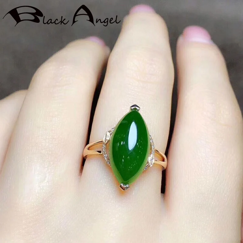 BLACK ANGEL 2020 New Olives Shaped 24K Gold Green Chalcedony Adjustable Ring For Women Fashion Wedding Jewelry Christmas Gift
BLACK ANGEL 2020 New Olives Shaped 24K Gold Green Chalcedony Adjustable Ring For Women Fashion Wedding Jewelry Christmas Gift