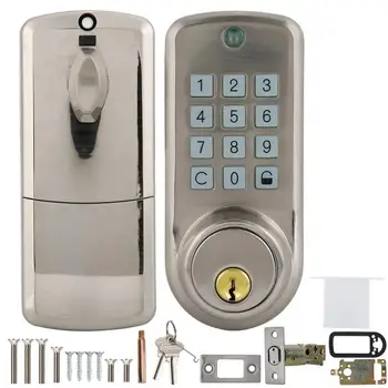 Zinc Alloy Electronic Password Lock Anti-theft Home Security Door Lock With 2 Mechanical Password Security Lock
Zinc Alloy Electronic Password Lock Anti-theft Home Security Door Lock With 2 Mechanical Password Security Lock