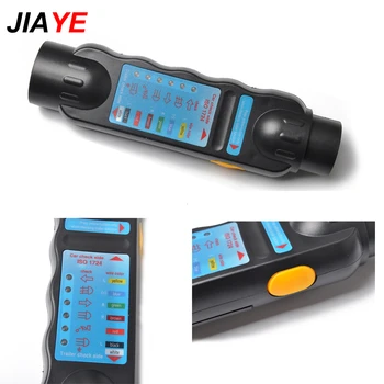 Dual Check Side Automotive 12V 7 Pin Car Trailer Light Cable Circuit Tester Plug Socket With 6 LED Indicator Detector
Dual Check Side Automotive 12V 7 Pin Car Trailer Light Cable Circuit Tester Plug Socket With 6 LED Indicator Detector