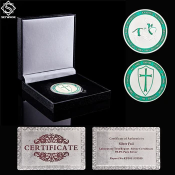 Masonic Holy Sword Knights Templar Crusaders Cross Commemorative Silver Coin W/ Protection Box
Masonic Holy Sword Knights Templar Crusaders Cross Commemorative Silver Coin W/ Protection Box