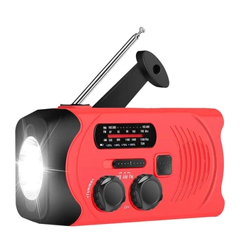 Emergency Weather AM/FM NOAA Solar Powered Wind Up Radio with SOS, 2000MAh Power Bank for Cell Phone and LED Flashlight
Emergency Weather AM/FM NOAA Solar Powered Wind Up Radio with SOS, 2000MAh Power Bank for Cell Phone and LED Flashlight