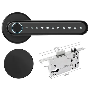 Easy Install Electric Smart Keyless Entry Fingerprint Door Lock Digital Phone Bluetooth Apartment Semiconductor Home Security
Easy Install Electric Smart Keyless Entry Fingerprint Door Lock Digital Phone Bluetooth Apartment Semiconductor Home Security