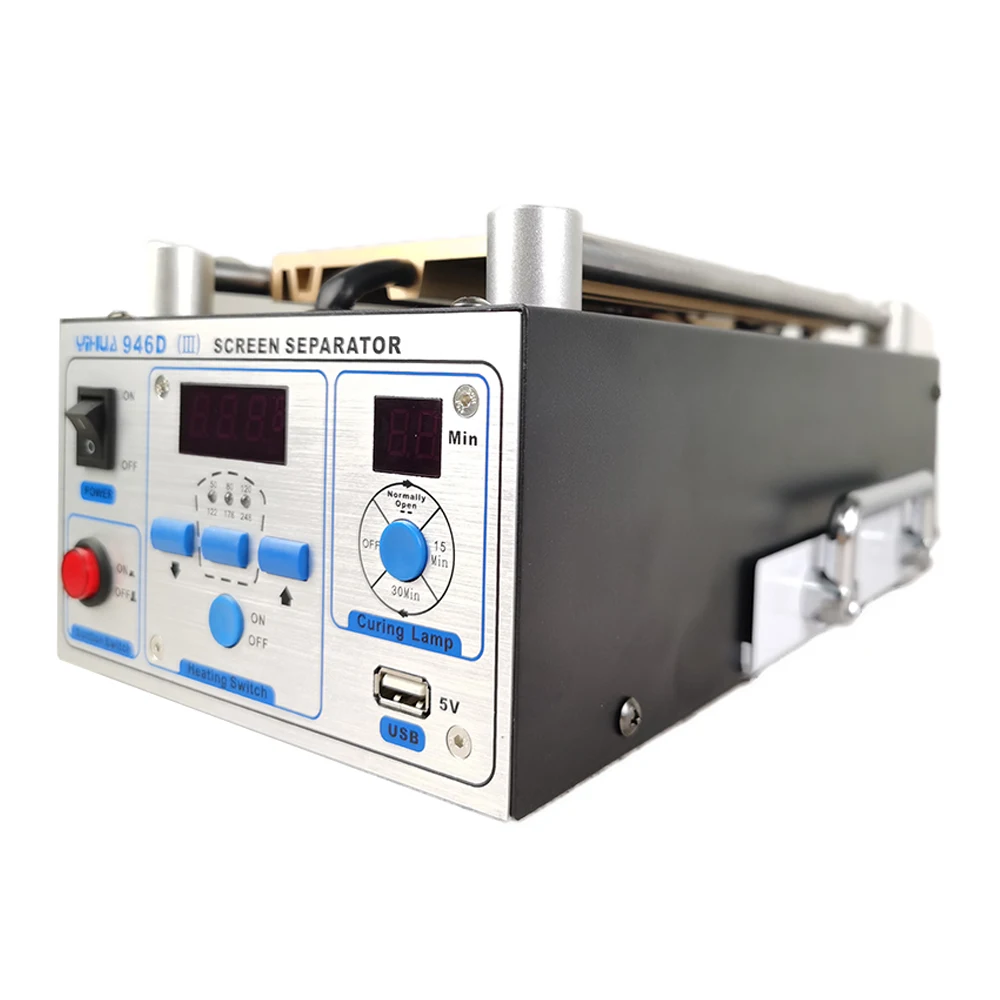 LCD Separator Phone Glass Split Screen Repair Separator YIHUA 946D-III LCD Screen Remover With Heating Plate Curing Lights
LCD Separator Phone Glass Split Screen Repair Separator YIHUA 946D-III LCD Screen Remover With Heating Plate Curing Lights